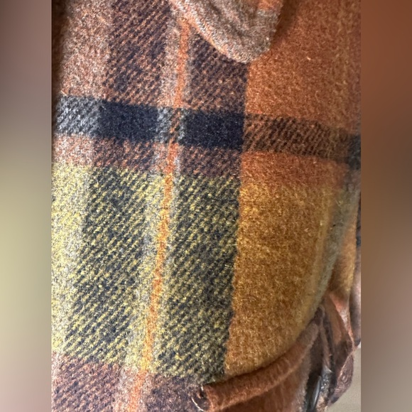 Women’s XL Flannel Plaid Button Down Shirt Long Sleeve Shacket Coat Jacket - Picture 5 of 9